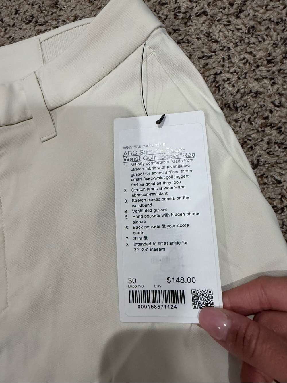 Lululemon ABC Slim-Fit Fixed-Waist Golf Jogger
Regular - Picture 3 of 5